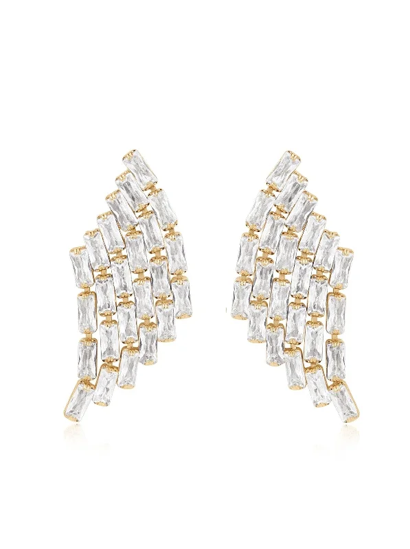 Angel Wing Crystal Earrings