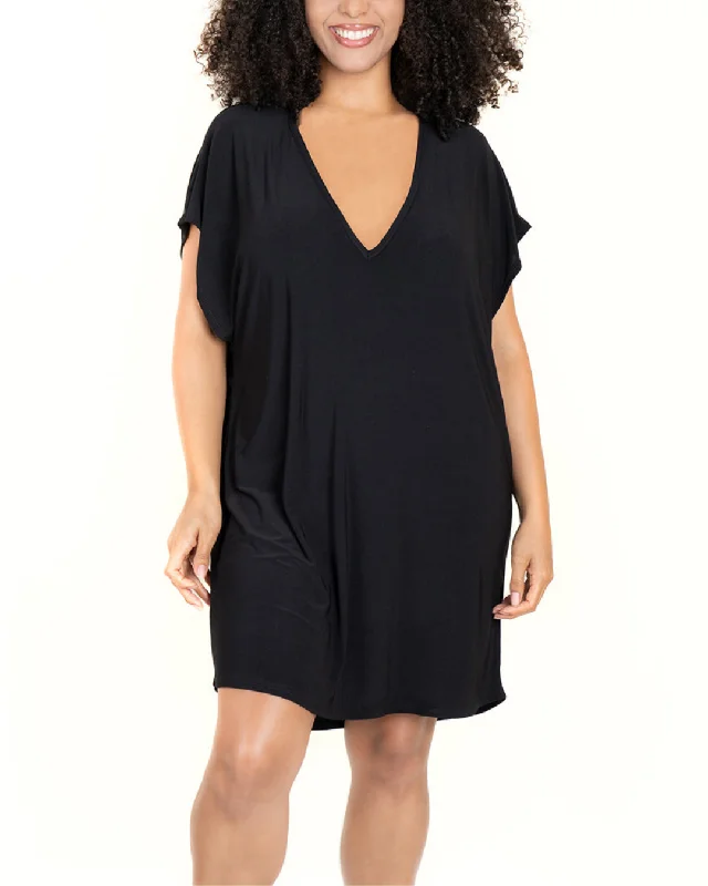 2024 Jordan Taylor Cut Out V Neck Tunic (More colors available) - Cot19030