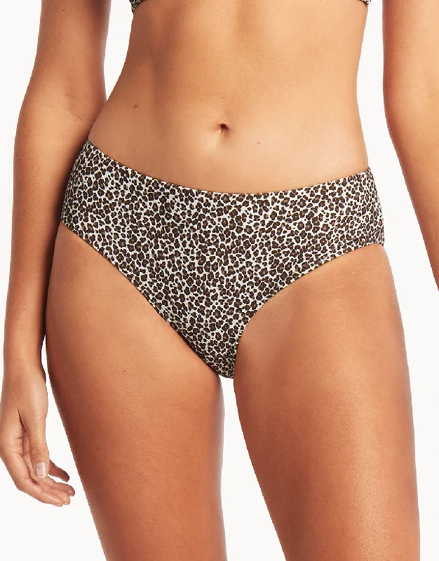 Wild Cat Mid Bikini Pant - Animal